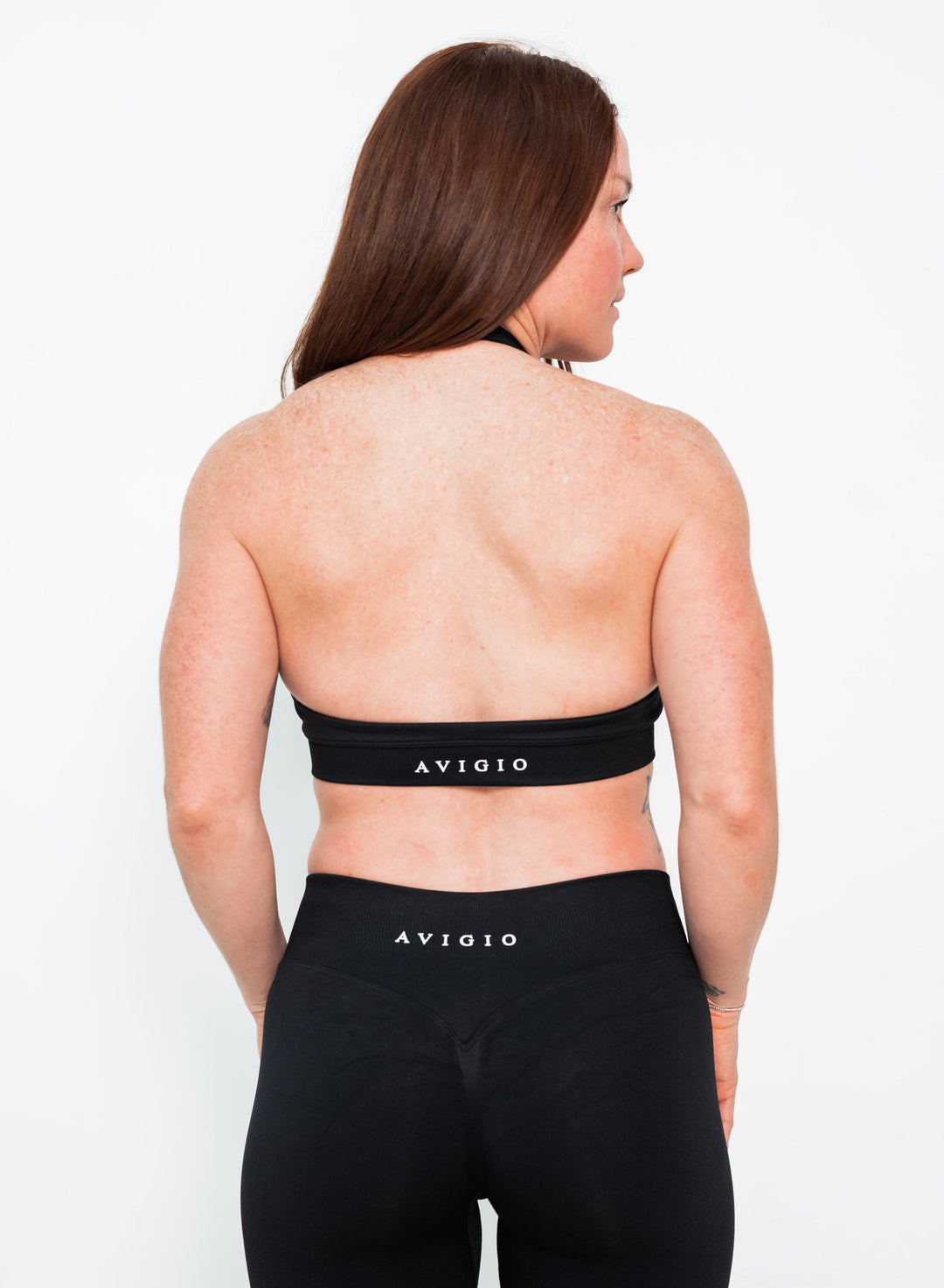 The Dawn Halter Bra- Black